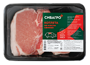 КОТЛЕТА СВИНАЯ НА КОСТИ, 700-800 г